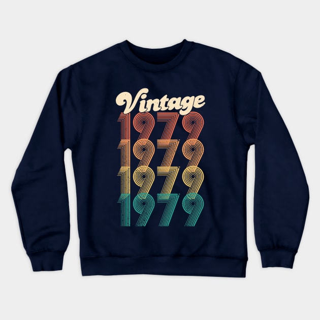 40th Birthday Gift - Vintage 1979 T-Shirt Classic Women Men Crewneck Sweatshirt by CheesyB